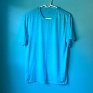 MTA Sports Round Neck Short Sleeve Shirt Athletic Shir Womens Size M Teal/Blue